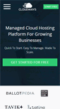 Mobile Screenshot of cloudways.com